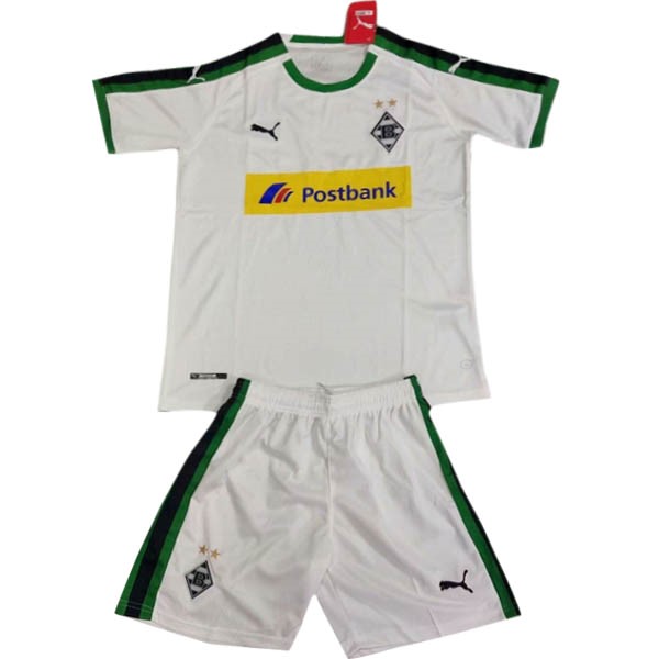 Camiseta Mönchengladbach Primera equipación Niños 2018-2019 Blanco Verde